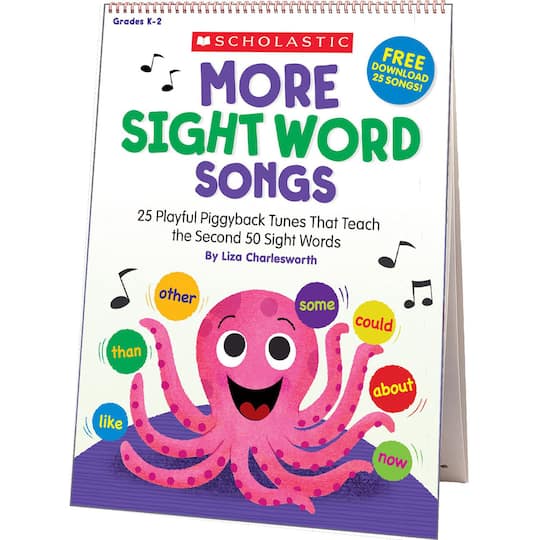 Scholastic&#xAE; MORE Sight Word Songs Flip Chart